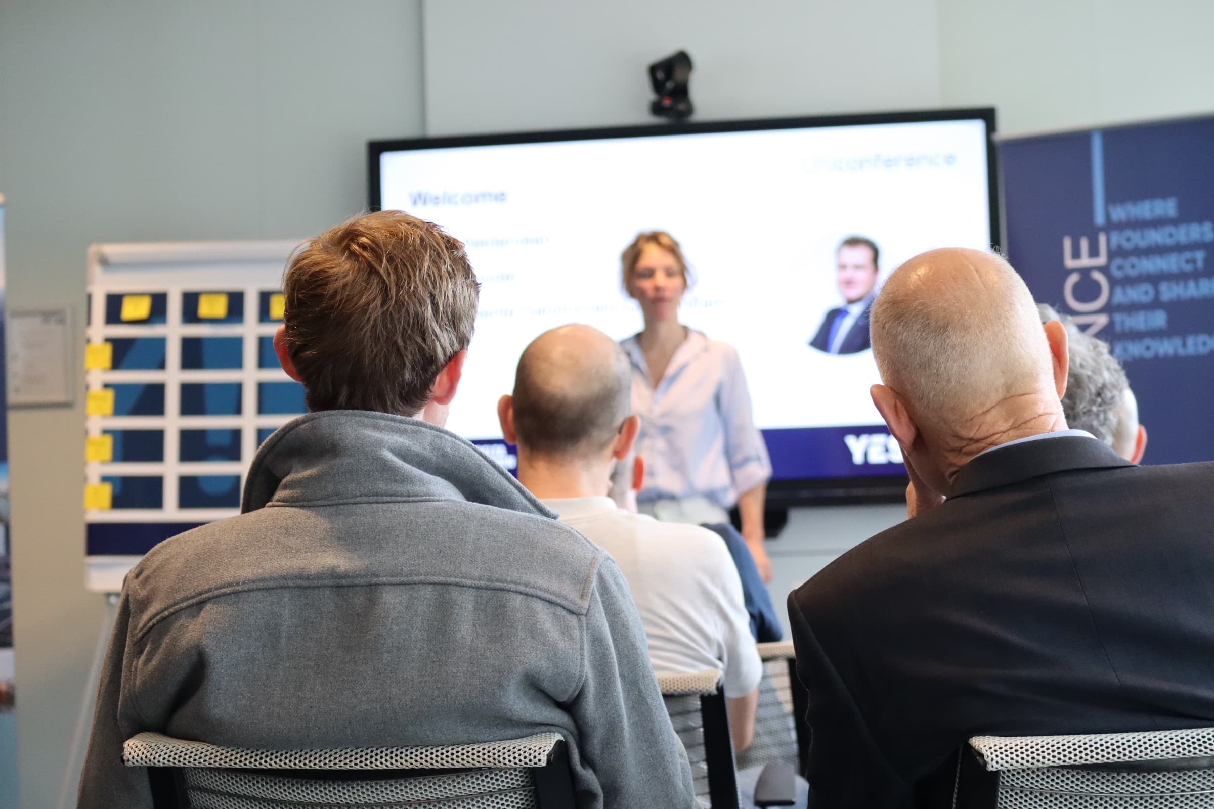 Alex Lindholm attending an innovation ecosystem workshop